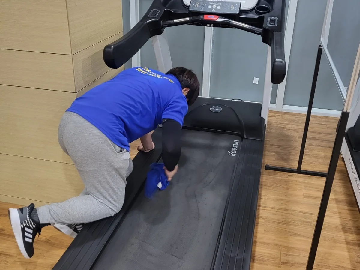 칠곡군 북삼읍 피트니스 라커 검사실 위생청소 사례 - 행진크린